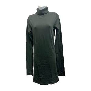 NEW ELSA women's long sleeve turtle neck knee-length dress in black